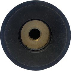 Black Plastic Knob Shaft:6mm D:38mm IH:25.5mm