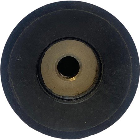 Black Plastic Knob Shaft:6mm D:38mm IH:25.5mm