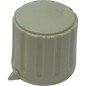 Grey Plastic Knob Shaft:5mm D:25mm IH:19.5mm