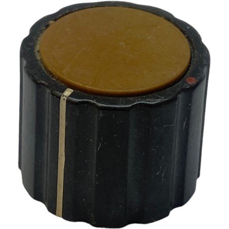 Black Brown Plastic Knob Shaft:6mm D:21.5mm IH:17mm