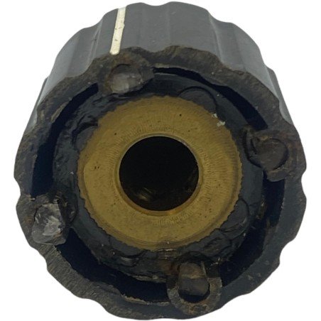 Black Brown Plastic Knob Shaft:6mm D:21.5mm IH:17mm