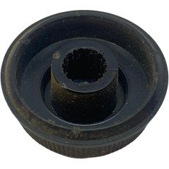Black Grey Plastic Knob Shaft:5.75mm D:22.85mm IH:9mm