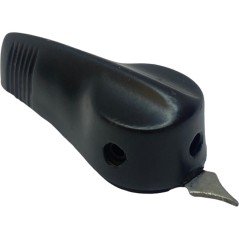 Black Pointer Plastic Knob Shaft:6mm D:49.5mm IH:15mm