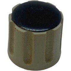Black Grey Plastic Knob Shaft:5.75mm D:21mm IH:18.5mm