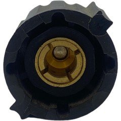 Black Plastic Knob Shaft:6mm D:24mm IH:19mm