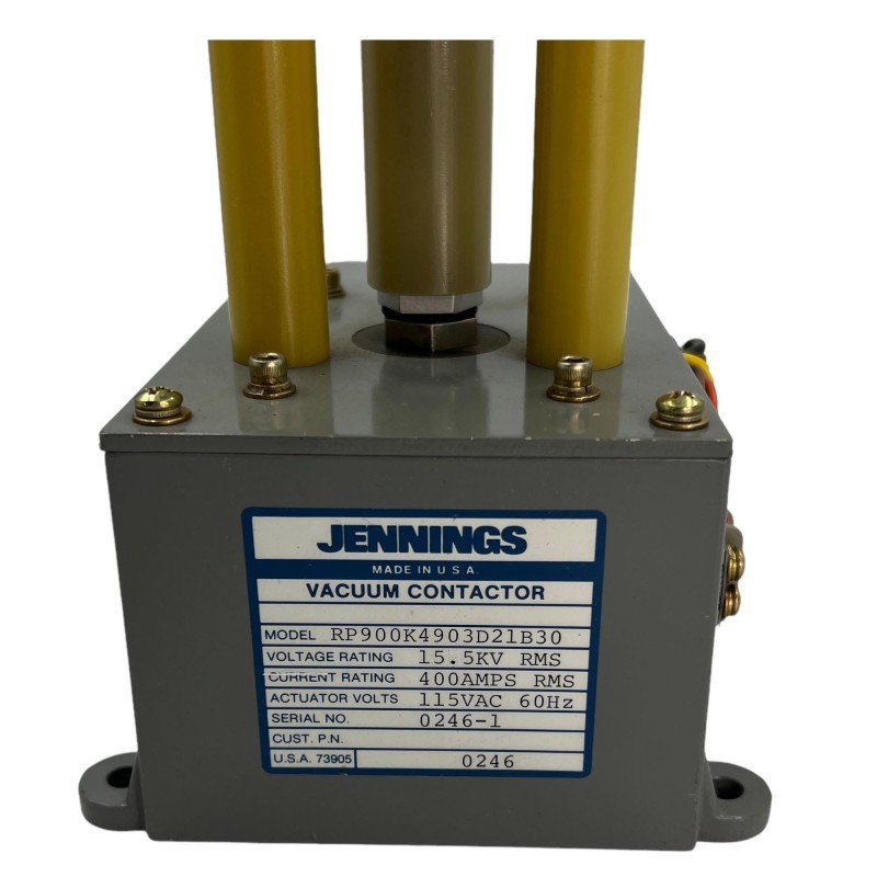 RP900K4903D21B30 JENNINGS Vacuum Relay Contactor 400A 15.5KV