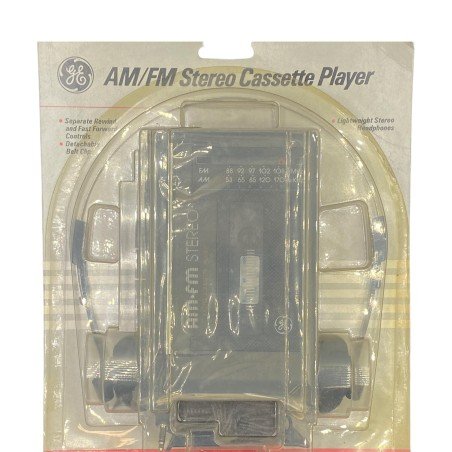 3-5473S General Electric Vintage AM/FM Stereo Cassette Player Sealed
