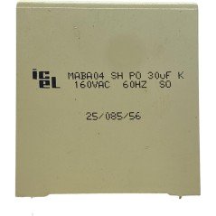 30uF 160Vac Radial Film Capacitor MABA04 ICEL 44x42x30mm