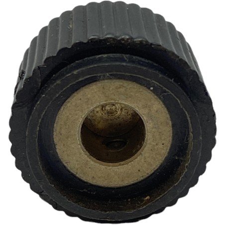 Black Plastic Knob Shaft:6mm D:20.5mm IH:15mm