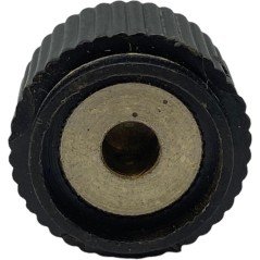 Black Plastic Knob Shaft:5mm D:20.5mm IH:15mm