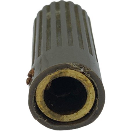 Brown Knob Shaft:6mm D:12.5mm IH:30mm