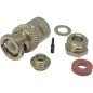UG88C/U Radiall BNC Coaxial RF Connector Straight Clamp Plug 50ohm For RG58 Cable