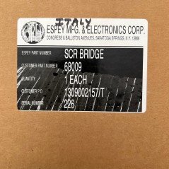 68009 Espey Mfg And Electronics Corp Power Supply SCR Bridge