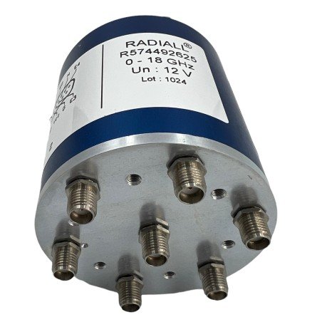 R574492625 Radiall Coaxial Switch DC-18Ghz 12V SP6T