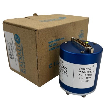 R574492625 Radiall Coaxial Switch DC-18Ghz 12V SP6T