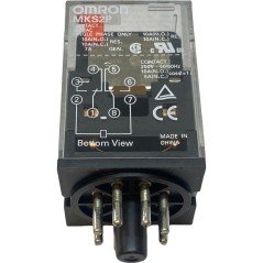 MKS2P Omron DPDT Electromagnetic Relay Ucoil:24Vac 10A/250Vac 10A/30Vdc