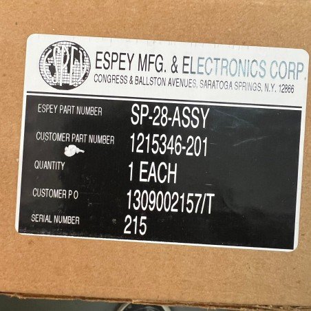 SP-28-ASSY Espey MFG 1215346-201 1309002157/T