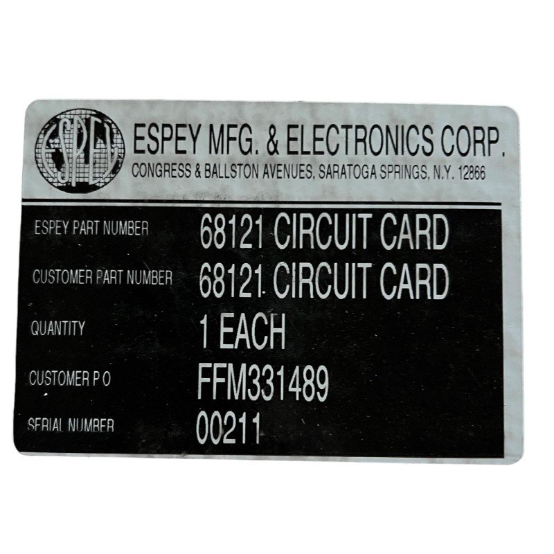 68121 Espey MFG Circuit Card Assembly 5998-01-494-4452