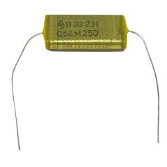 0.56uF 560nF 250V Axial Polyester Capacitor Audio Capacitor B32231 Siemens 25x12.5x4mm