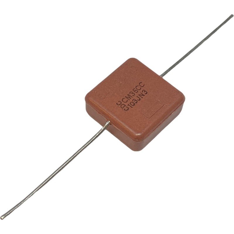 0.01uF 10nF 300Vdc 300V Axial Dielectric Mica Capacitor CM35CC103JN3 Sangamo 21x21x8.5mm