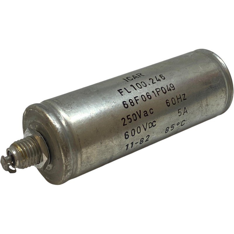 1.5uF 1500nF 600Vdc/250Vac 5A 60Hz EMI Filter Feed Thru Capacitor 68F061P049 Icar 90x32mm