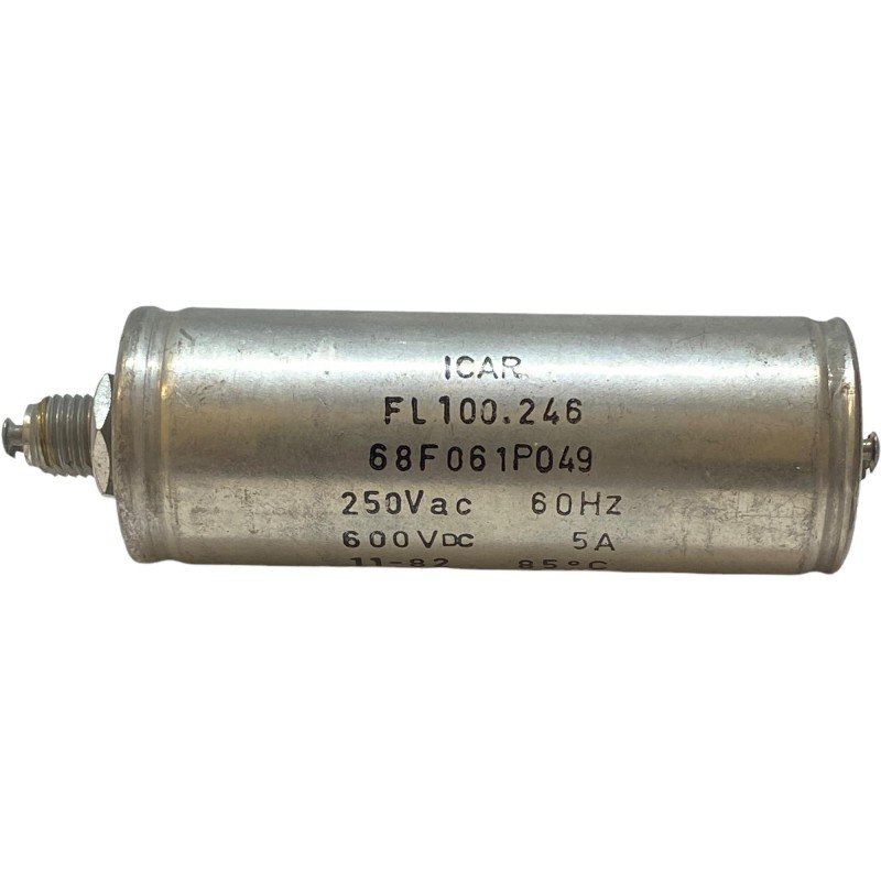 1.5uF 1500nF 600Vdc/250Vac 5A 60Hz EMI Filter Feed Thru Capacitor 68F061P049 Icar 90x32mm