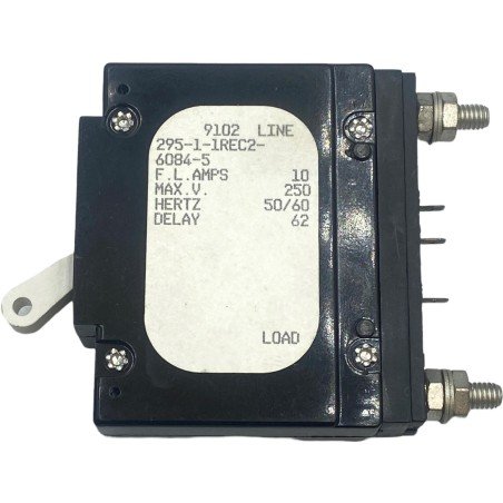 295-1-1REC2-6084-5 Airpax 1Pole Circuit Breaker 10A/250V 50/60Hz
