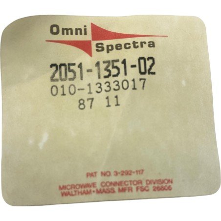2051-1351-02 Omni Spectra SMA Flange Mount Plug Receptacle