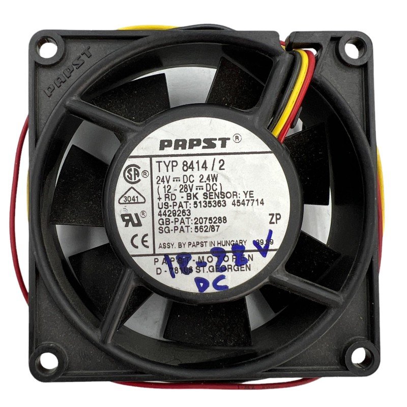 TYP8414/2 EBM PAPST Cooling Fan Ball Bearing 24VDC 24V 2.4W 80X80X25.4