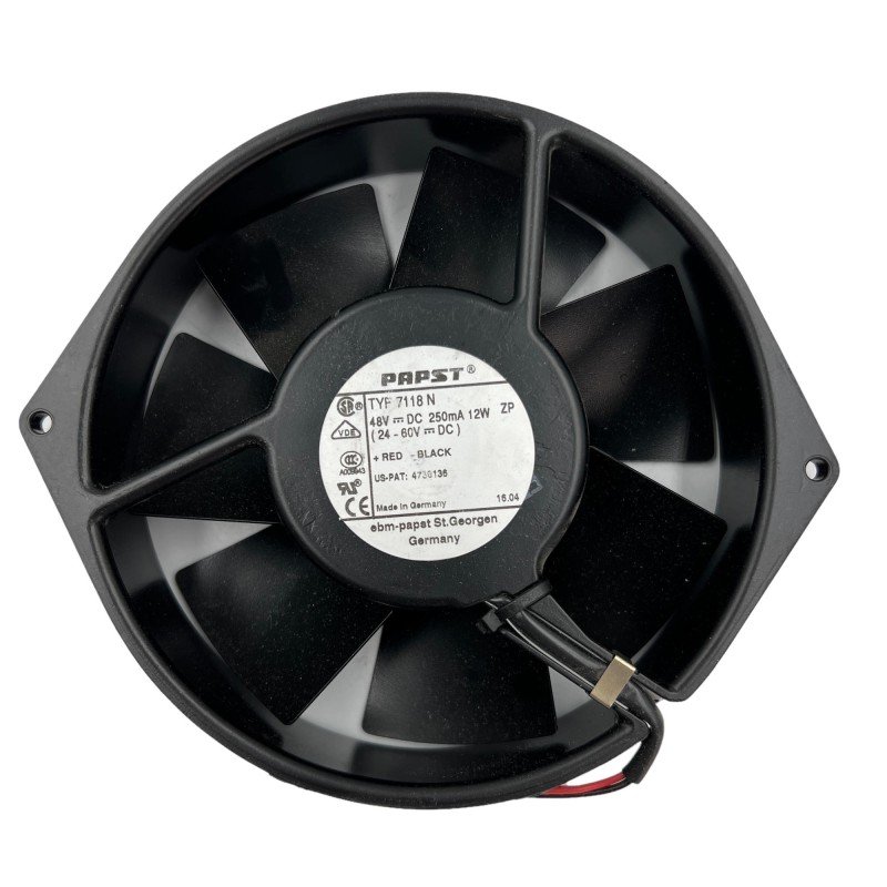 7118N EBM PAPST Cooling Fan 48VDC 12W 250mA