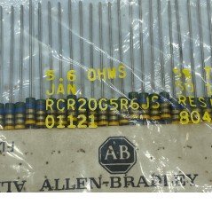 5.6Ohm 5R6 1/2W 0.5W 5% Axial Fixed Carbon Resistor RCR20G5R6JS Allen Bradley Qty:50