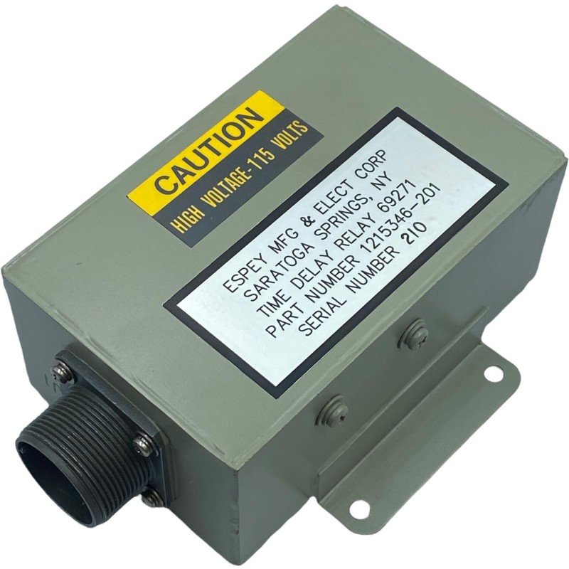 69271 Espey MFG 1215346-201 Time Delay Relay 5945-01-494-0390
