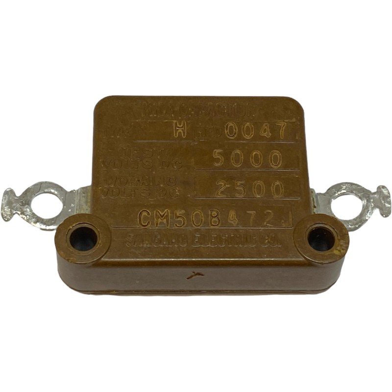 0.047uF 4.7nF 2500V 2.5kV Silver Mica Capacitor CM50B472 Sangamo
