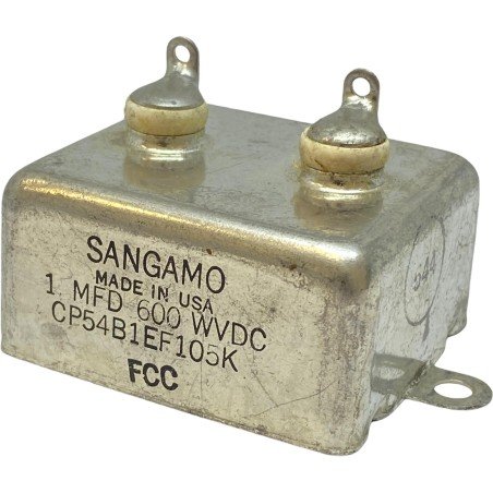 1uF 1000nF 600V Paper Dielectric Fixed Capacitor CP54B1EF105K Sangamo