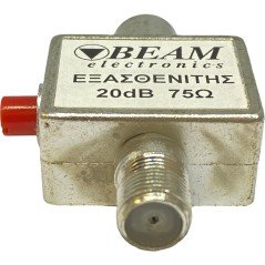 20dB 75Ohm 75R Variable Attenuator Beam Electronics F type Connector