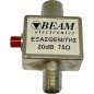 20dB 75Ohm 75R Variable Attenuator Beam Electronics F type Connector