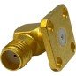 R126670005 Radiall Right Angle Female Flange To SMA Female Coaxial Connector