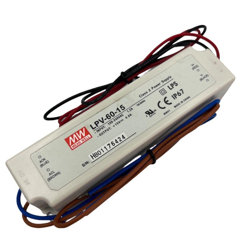 LPV-60-15 Meanwell 60W/15V/4A Switching Power Supply