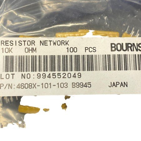 10Kohm 10K 8 Pin Network Resistor 4608X-101-103 Bourns Qty:10