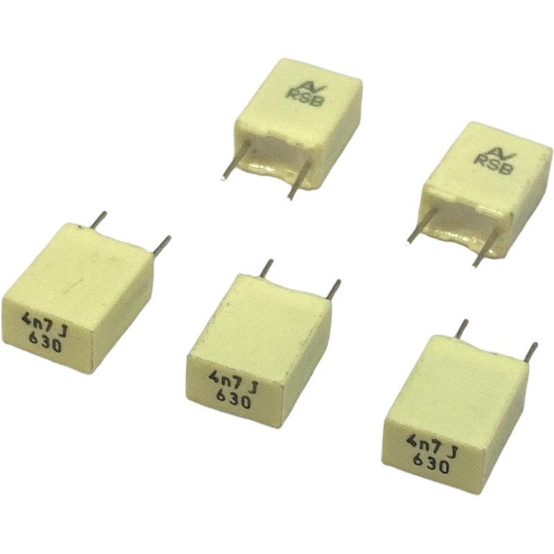0.047uF 4.7nF 630V Radial Film Capacitor Arcotronics 9.85x7.25x4.25mm Qty:5