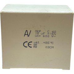 15uF 600V 5% Radial Film Capacitor Arcotronics 57.5x50x35mm