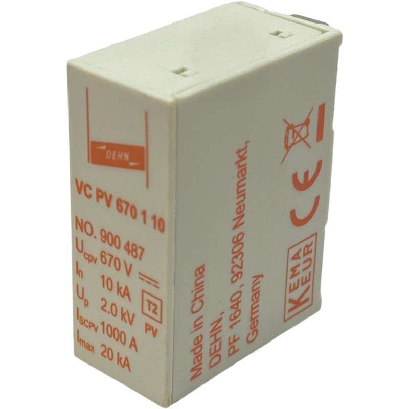 VC PV670-1-10 Dehn Surge Arrestor Power Protection For Solar Systems 670V/10KA