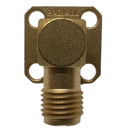 R125654000 Radiall Connector RF SMA (f) Right Angle Square Flange