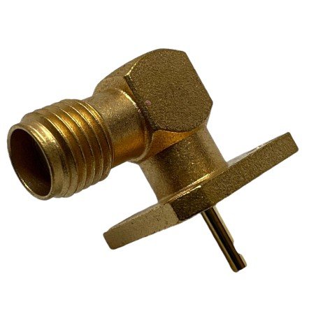 R125654000 Radiall Connector RF SMA (f) Right Angle Square Flange