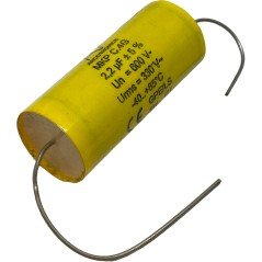 2.2uF 2200nF 5% 600V Axial Film Capacitor MKP C.4G Arcotronics 43x18mm