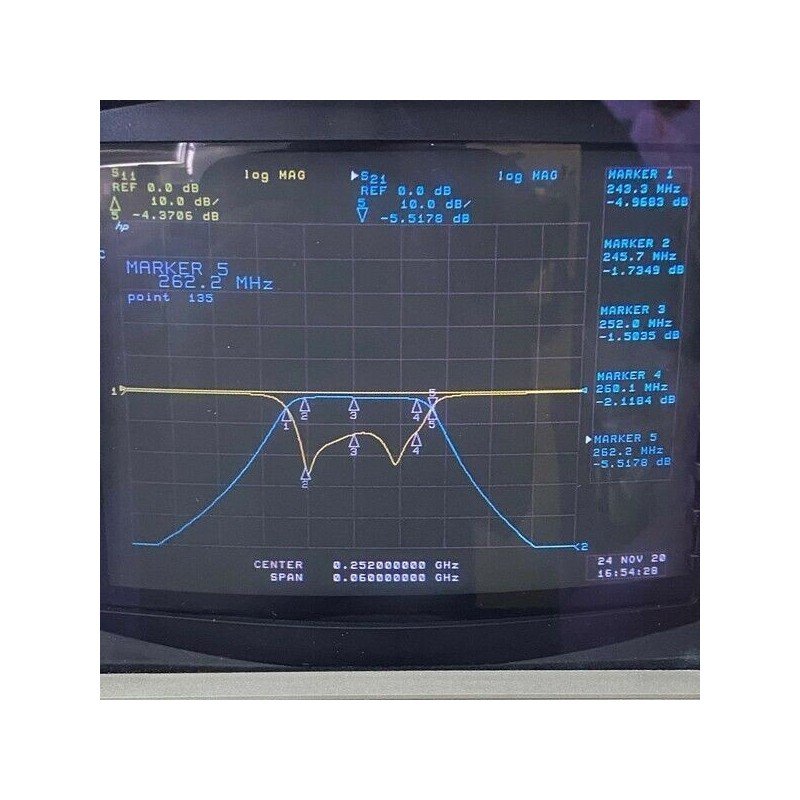 TBA251.5-17-5FE1 TELONIC N Type 251Mhz 244-260Mhz Band Pass Filter