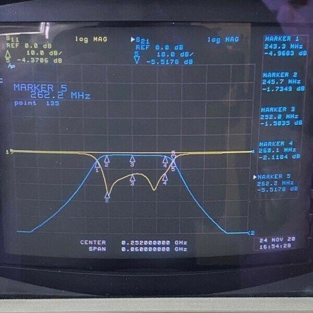 TBA251.5-17-5FE1 TELONIC N Type 251Mhz 244-260Mhz Band Pass Filter