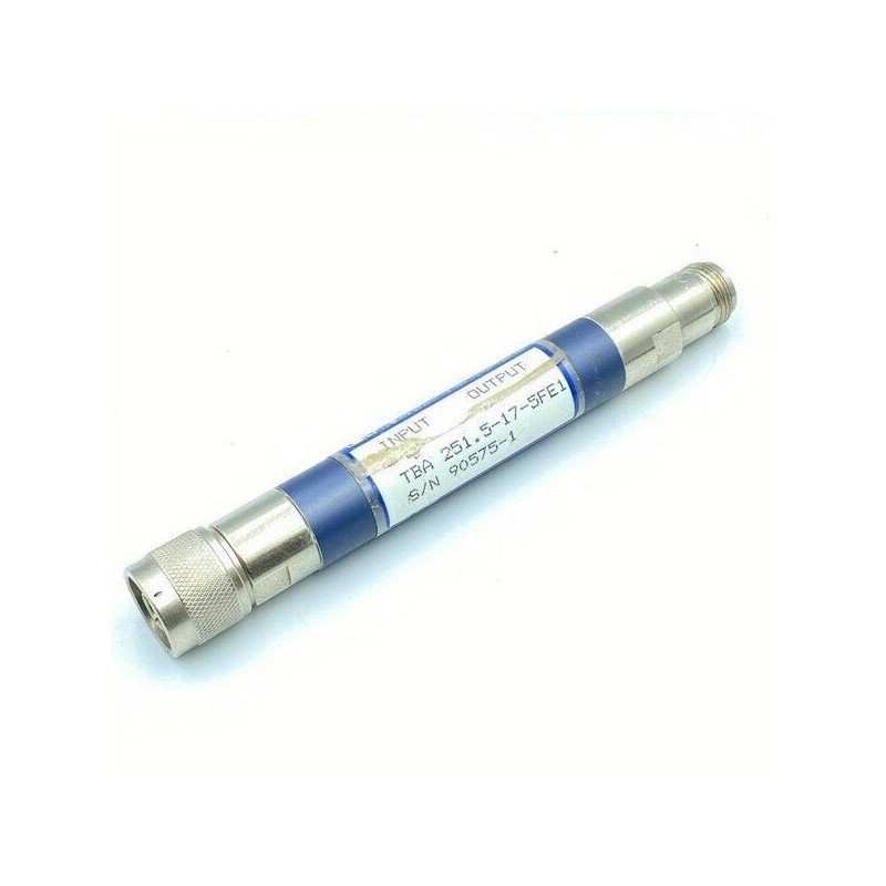 TBA251.5-17-5FE1 TELONIC N Type 251Mhz 244-260Mhz Band Pass Filter