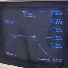 70MHZ 55-85MHZ BAND PASS FILTER SMA TEXSCAN 5BD70/30-3-CC