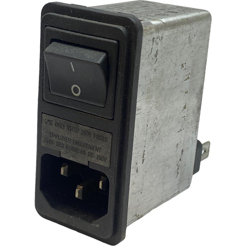 FN286-1-06 Schaffner AC Power Entry Modules 1A 250VAC 50/60Hz Fast ON
